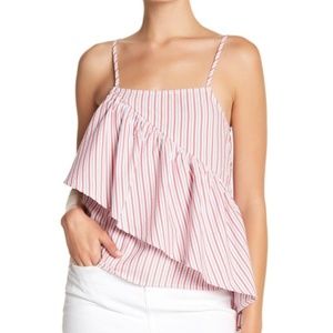 Abound Seersucker & Ruffle Panel Tank Top
